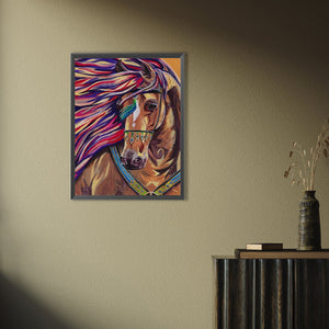 Horse 30*40CM(Picture) Full AB Square Drill Diamond Painting