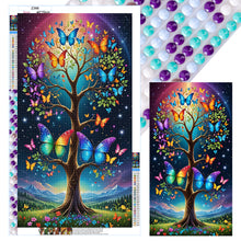 Load image into Gallery viewer, Butterfly Tree 40*70CM(Canvas) Full Round Drill Diamond Painting
