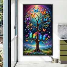 Load image into Gallery viewer, Butterfly Tree 40*70CM(Canvas) Full Round Drill Diamond Painting
