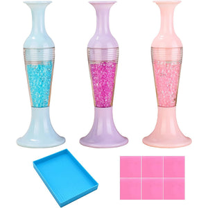 3 PCS Diamond Art Pens Flower Pot Shaped Diamond Painting Pens (Vase Set)