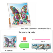 Load image into Gallery viewer, Beach Butterfly 30*30CM(Canvas) Partial Special Shaped Drill Diamond Painting

