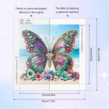 Load image into Gallery viewer, Beach Butterfly 30*30CM(Canvas) Partial Special Shaped Drill Diamond Painting
