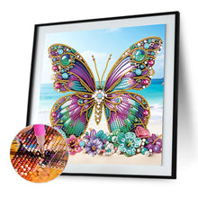 Load image into Gallery viewer, Beach Butterfly 30*30CM(Canvas) Partial Special Shaped Drill Diamond Painting
