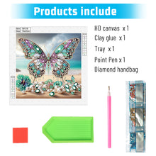 Load image into Gallery viewer, Beach Butterfly 30*30CM(Canvas) Partial Special Shaped Drill Diamond Painting
