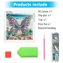 Load image into Gallery viewer, Beach Butterfly 30*30CM(Canvas) Partial Special Shaped Drill Diamond Painting
