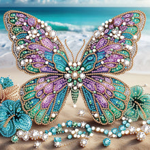 Load image into Gallery viewer, Beach Butterfly 30*30CM(Canvas) Partial Special Shaped Drill Diamond Painting
