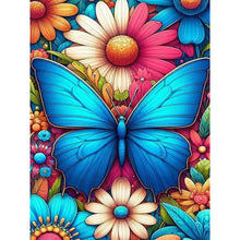 Load image into Gallery viewer, Daisy Butterfly 30*40CM(Canvas) Full Round Drill Diamond Painting
