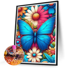 Load image into Gallery viewer, Daisy Butterfly 30*40CM(Canvas) Full Round Drill Diamond Painting
