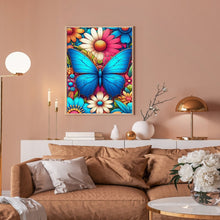 Load image into Gallery viewer, Daisy Butterfly 30*40CM(Canvas) Full Round Drill Diamond Painting
