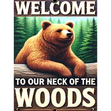 Load image into Gallery viewer, Forest Bear 30*40CM(Canvas) Full Round Drill Diamond Painting
