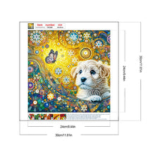 Load image into Gallery viewer, Butterfly Puppy 30*30CM(Canvas) Partial Special Shaped Drill Diamond Painting
