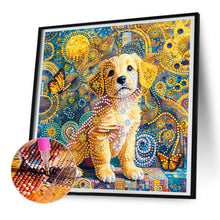 Load image into Gallery viewer, Butterfly Puppy 30*30CM(Canvas) Partial Special Shaped Drill Diamond Painting

