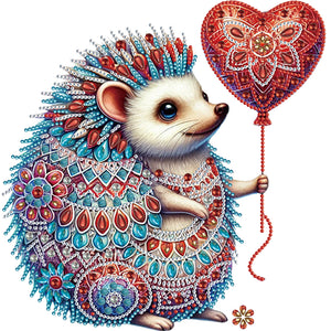 Mandala Hedgehog 30*30CM(Canvas) Partial Special Shaped Drill Diamond Painting