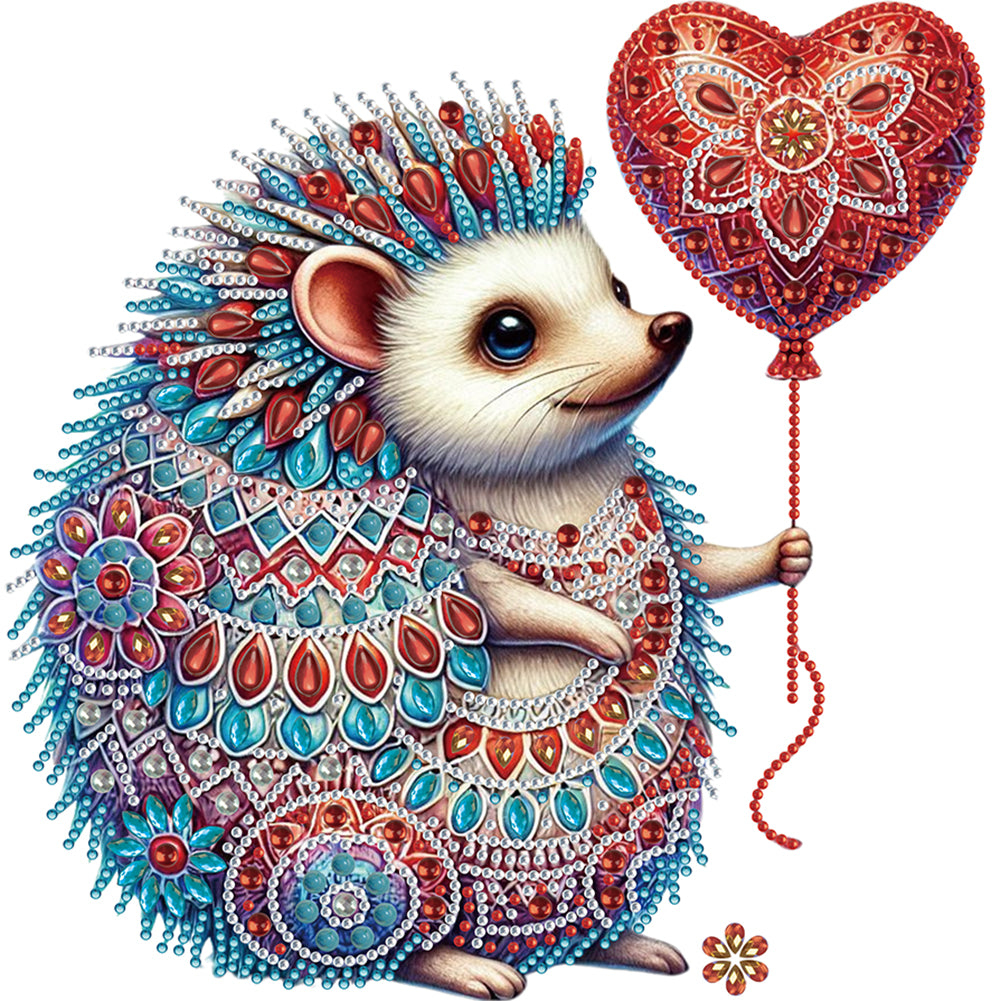 Mandala Hedgehog 30*30CM(Canvas) Partial Special Shaped Drill Diamond Painting