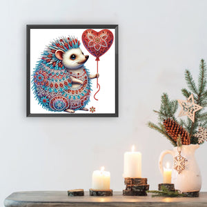Mandala Hedgehog 30*30CM(Canvas) Partial Special Shaped Drill Diamond Painting
