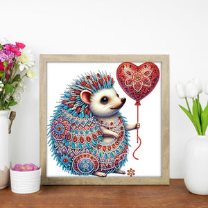 Mandala Hedgehog 30*30CM(Canvas) Partial Special Shaped Drill Diamond Painting