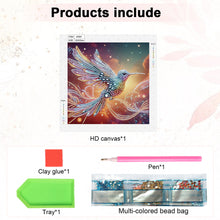 Load image into Gallery viewer, Hummingbird 30*30CM(Canvas) Partial Special Shaped Drill Diamond Painting
