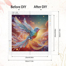 Load image into Gallery viewer, Hummingbird 30*30CM(Canvas) Partial Special Shaped Drill Diamond Painting
