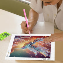 Load image into Gallery viewer, Hummingbird 30*30CM(Canvas) Partial Special Shaped Drill Diamond Painting
