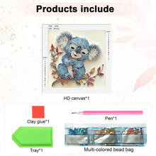 Load image into Gallery viewer, Paper Quilling Koalas 30*30CM(Canvas) Partial Special Shaped Drill Diamond Painting
