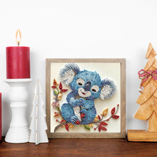 Load image into Gallery viewer, Paper Quilling Koalas 30*30CM(Canvas) Partial Special Shaped Drill Diamond Painting
