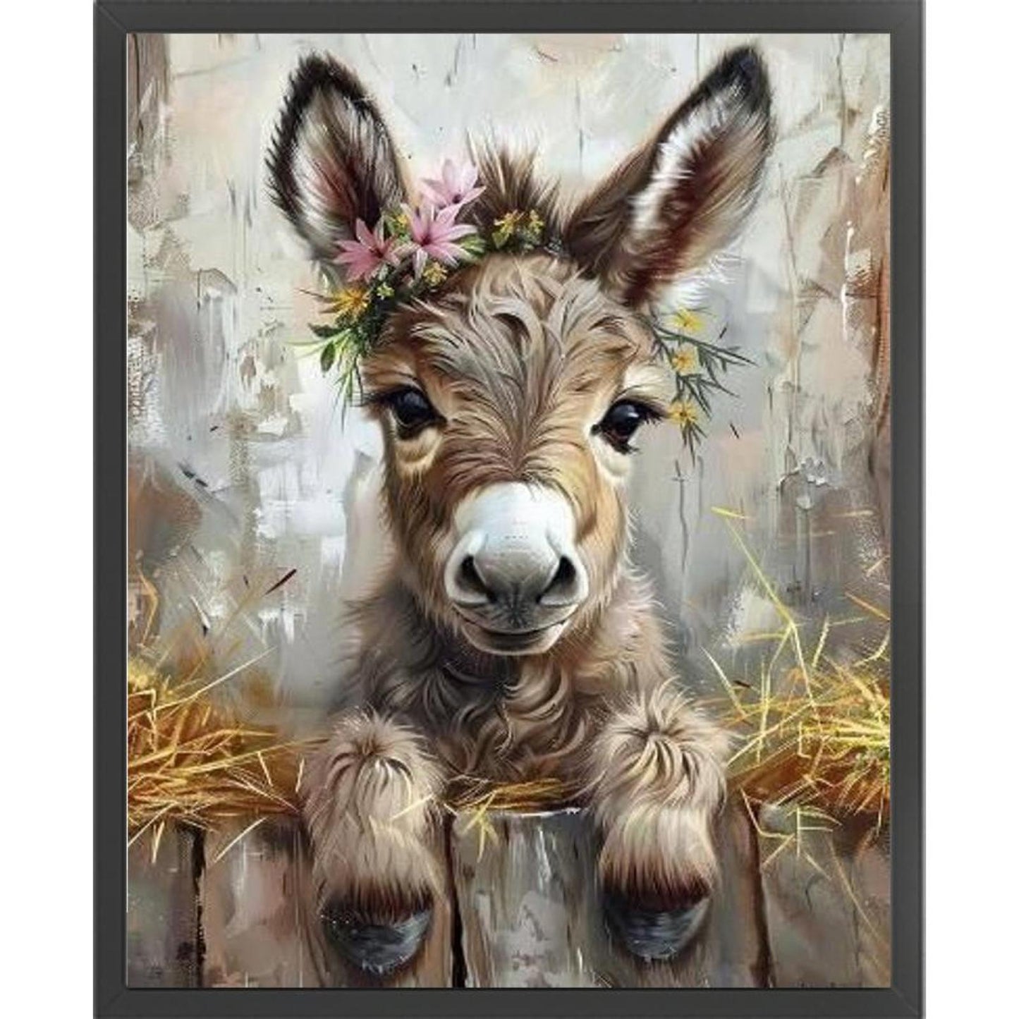 Donkey - Full 14CT Counted Cross Stitch 40x50CM - Yishu