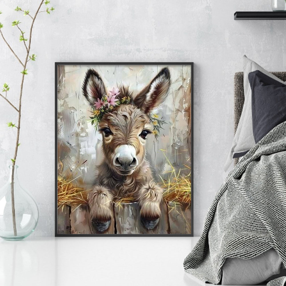 Donkey - Full 14CT Counted Cross Stitch 40x50CM - Yishu