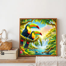 Load image into Gallery viewer, Summer Rainforest Toucan 30*30CM(Canvas) Full Round Drill Diamond Painting
