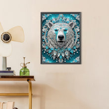 Load image into Gallery viewer, Blue Dream Bear 30*40CM(Canvas) Partial Special Shaped Drill Diamond Painting
