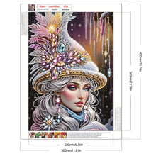 Load image into Gallery viewer, Elegant Woman 30*40CM(Canvas) Partial Special Shaped Drill Diamond Painting
