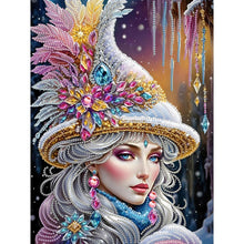 Load image into Gallery viewer, Elegant Woman 30*40CM(Canvas) Partial Special Shaped Drill Diamond Painting
