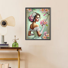 Load image into Gallery viewer, Elegant And Noble Woman 30*40CM(Canvas) Partial Special Shaped Drill Diamond Painting
