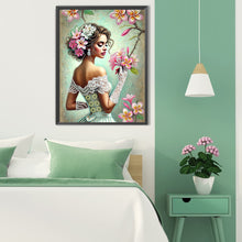 Load image into Gallery viewer, Elegant And Noble Woman 30*40CM(Canvas) Partial Special Shaped Drill Diamond Painting
