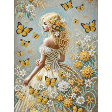 Load image into Gallery viewer, Elegant And Noble Woman 30*40CM(Canvas) Partial Special Shaped Drill Diamond Painting
