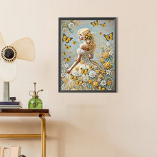 Load image into Gallery viewer, Elegant And Noble Woman 30*40CM(Canvas) Partial Special Shaped Drill Diamond Painting
