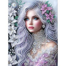 Load image into Gallery viewer, Elegant And Noble Woman 30*40CM(Canvas) Partial Special Shaped Drill Diamond Painting

