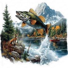 Load image into Gallery viewer, Forest Fish 30*30CM(Canvas) Full Round Drill Diamond Painting
