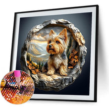 Load image into Gallery viewer, Yorkshire Terrier-Dog 30*30CM(Canvas) Full Round Drill Diamond Painting
