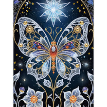 Load image into Gallery viewer, Dream Butterfly Flower 30*40CM(Canvas) Partial Special Shaped Drill Diamond Painting
