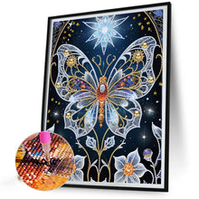 Load image into Gallery viewer, Dream Butterfly Flower 30*40CM(Canvas) Partial Special Shaped Drill Diamond Painting
