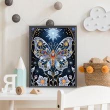 Load image into Gallery viewer, Dream Butterfly Flower 30*40CM(Canvas) Partial Special Shaped Drill Diamond Painting
