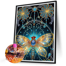 Load image into Gallery viewer, Dream Butterfly Flower 30*40CM(Canvas) Partial Special Shaped Drill Diamond Painting
