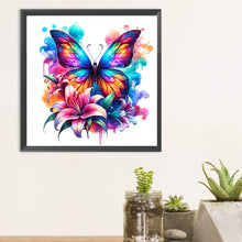 Load image into Gallery viewer, Butterfly 30*30CM(Canvas) Full Round Drill Diamond Painting
