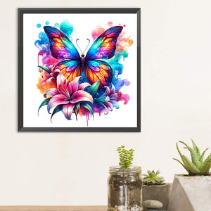 Butterfly 30*30CM(Canvas) Full Round Drill Diamond Painting