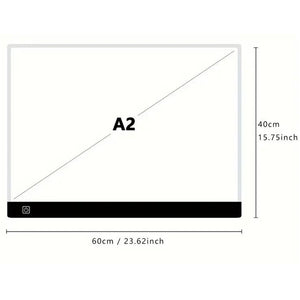 LED Art Tracing Pad 3 Level Dimmable Diamond Painting Accessories (400x600MM)