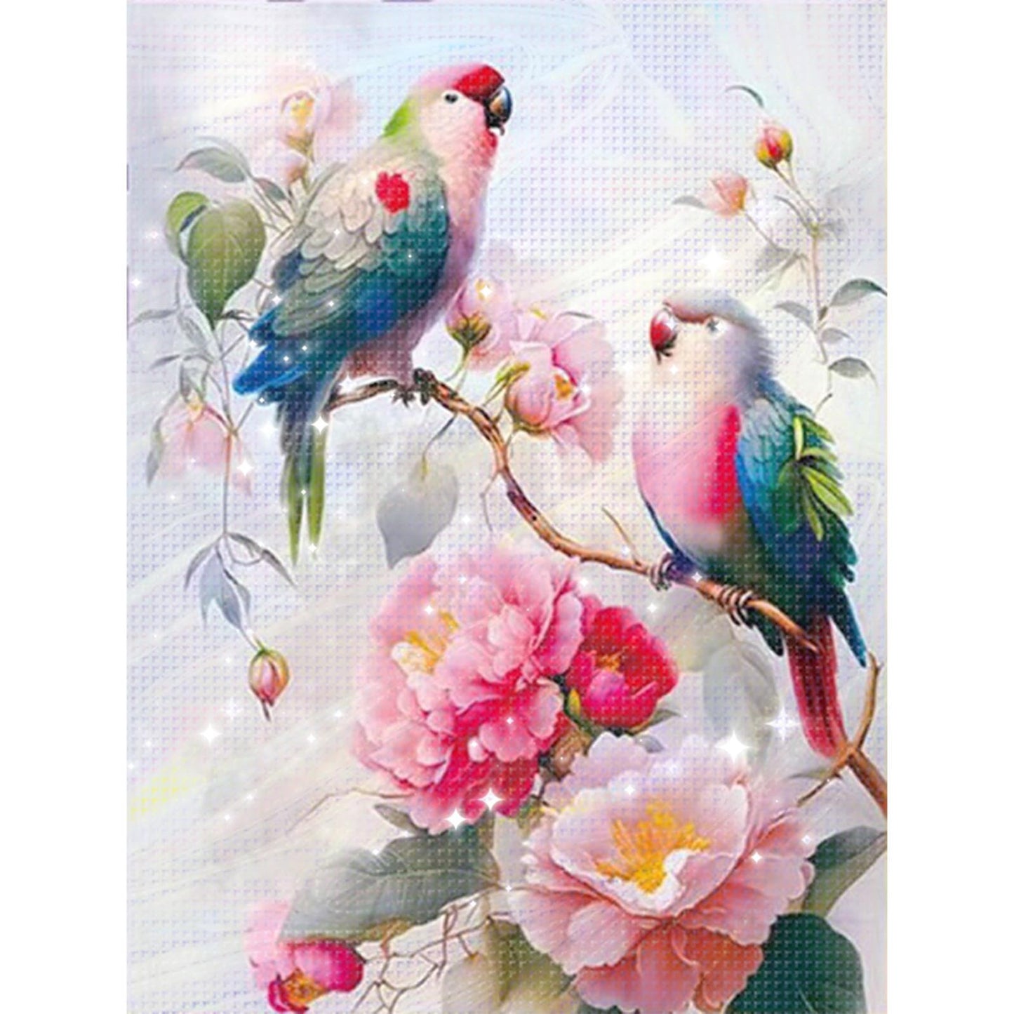 Cuddling Together - Full 11CT Stamped Cross Stitch - Bead Embroidery 50x65CM/19.69x25.59in