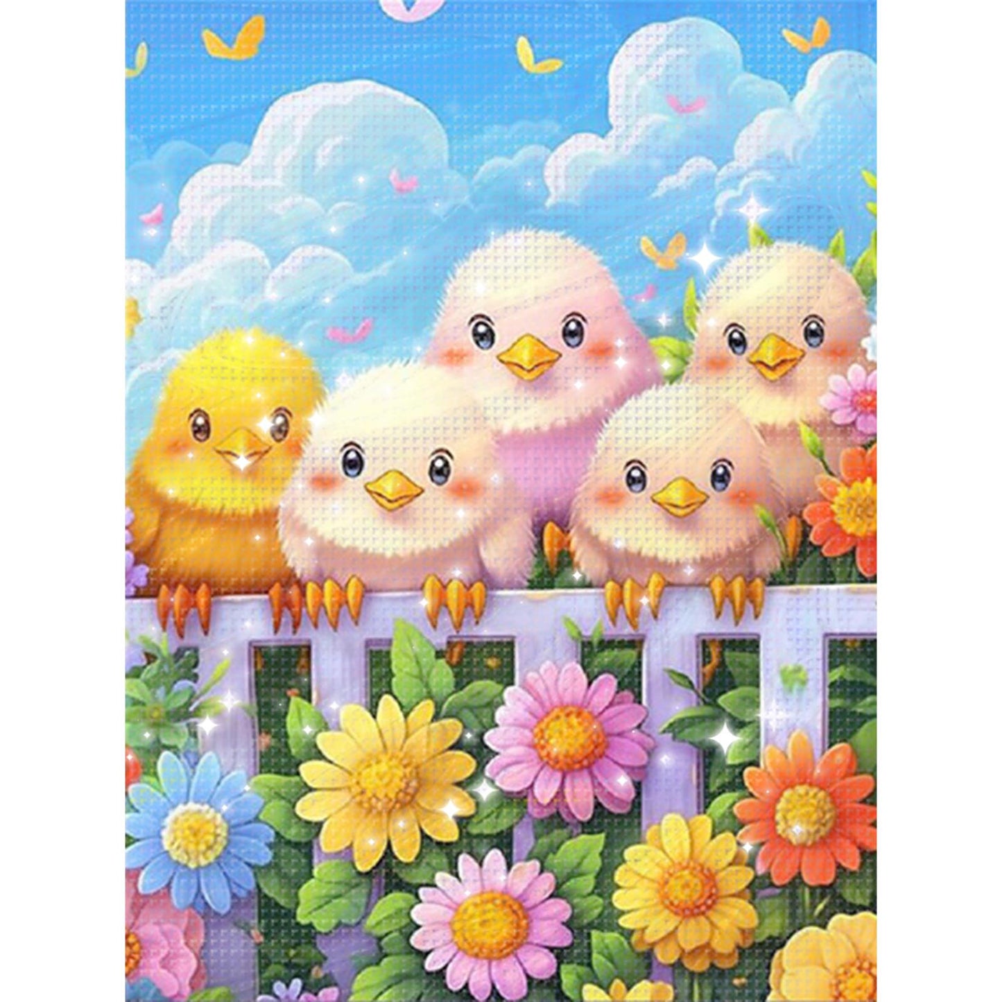 Warm Glow - Full 11CT Stamped Cross Stitch - Bead Embroidery 50x65CM/19.69x25.59in