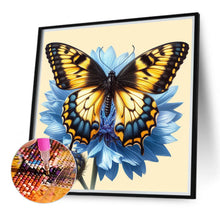 Load image into Gallery viewer, Blue Butterfly 40*40CM(Canvas) Full Round Drill Diamond Painting
