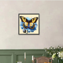 Load image into Gallery viewer, Blue Butterfly 40*40CM(Canvas) Full Round Drill Diamond Painting
