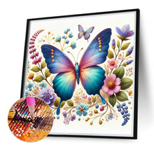 Load image into Gallery viewer, Flower Butterfly 40*40CM(Canvas) Full Round Drill Diamond Painting
